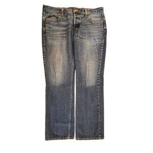 Hollister Mens Jeans 36x32 Slim Boot Vintage Slim Boot Button Fly Y2K Grunge‎